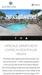 Mobile Screenshot of parksidevillasapt.com